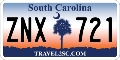 SC license plate ZNX721