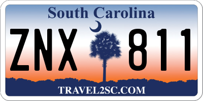 SC license plate ZNX811
