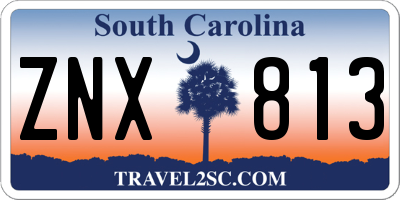 SC license plate ZNX813