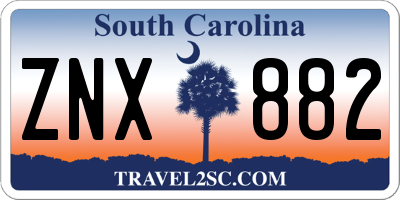 SC license plate ZNX882