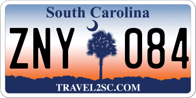 SC license plate ZNY084