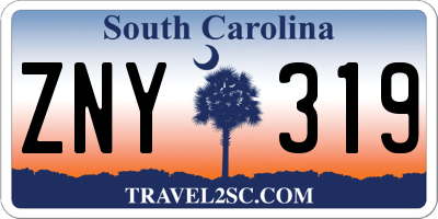 SC license plate ZNY319