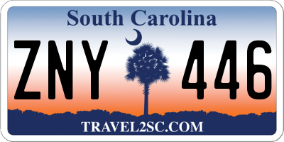 SC license plate ZNY446