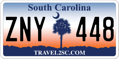 SC license plate ZNY448