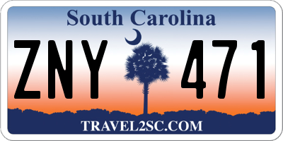 SC license plate ZNY471