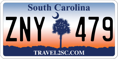 SC license plate ZNY479