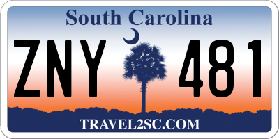 SC license plate ZNY481
