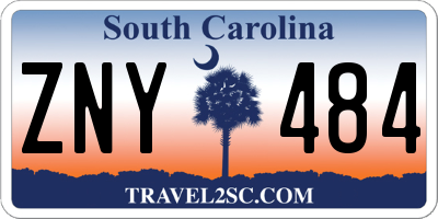 SC license plate ZNY484