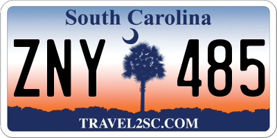 SC license plate ZNY485