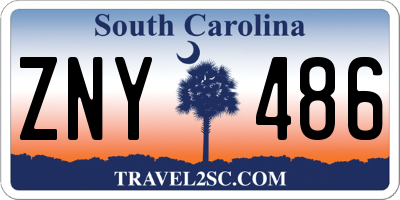 SC license plate ZNY486