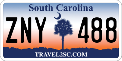 SC license plate ZNY488