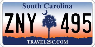 SC license plate ZNY495