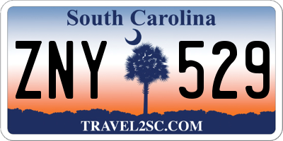 SC license plate ZNY529