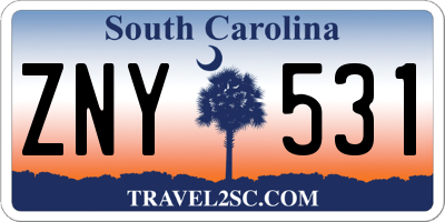 SC license plate ZNY531