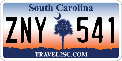 SC license plate ZNY541