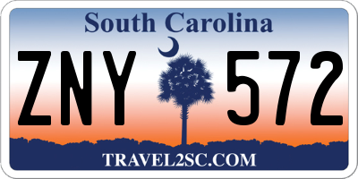 SC license plate ZNY572