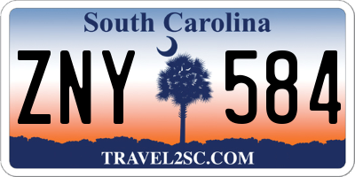SC license plate ZNY584