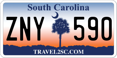 SC license plate ZNY590