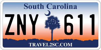 SC license plate ZNY611