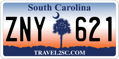 SC license plate ZNY621