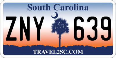 SC license plate ZNY639