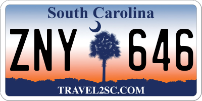 SC license plate ZNY646