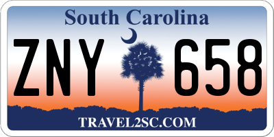 SC license plate ZNY658