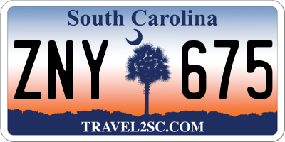 SC license plate ZNY675
