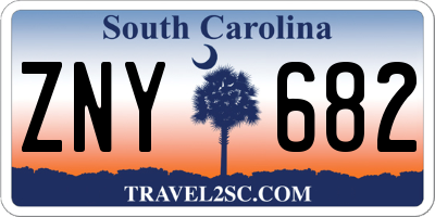 SC license plate ZNY682