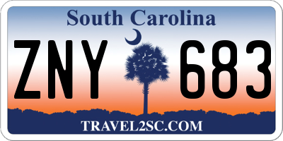 SC license plate ZNY683