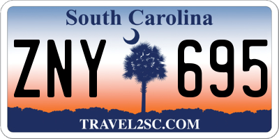 SC license plate ZNY695