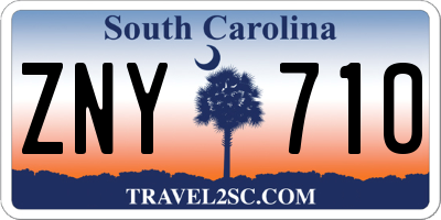 SC license plate ZNY710