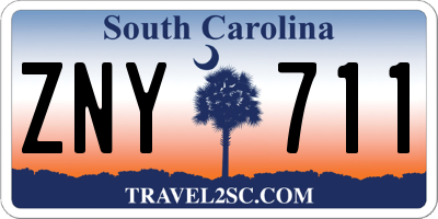 SC license plate ZNY711