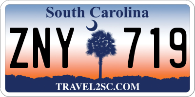 SC license plate ZNY719