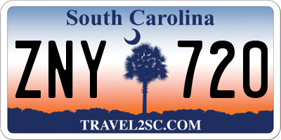 SC license plate ZNY720