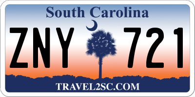 SC license plate ZNY721
