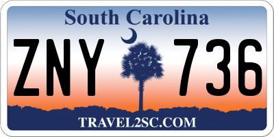 SC license plate ZNY736