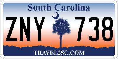 SC license plate ZNY738