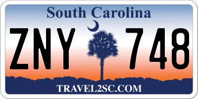 SC license plate ZNY748