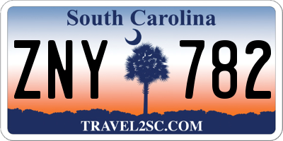 SC license plate ZNY782