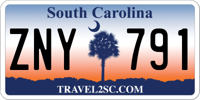 SC license plate ZNY791