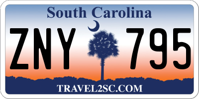 SC license plate ZNY795