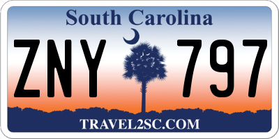 SC license plate ZNY797