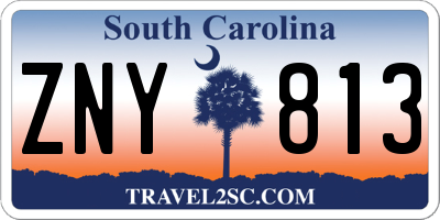 SC license plate ZNY813