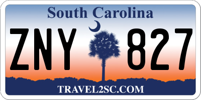 SC license plate ZNY827