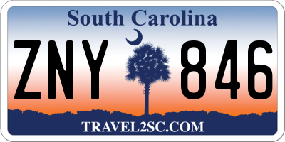 SC license plate ZNY846
