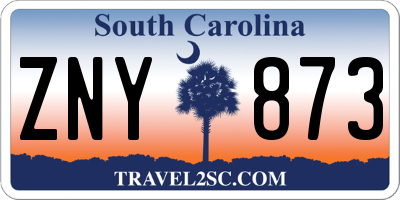 SC license plate ZNY873