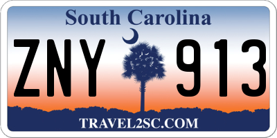 SC license plate ZNY913