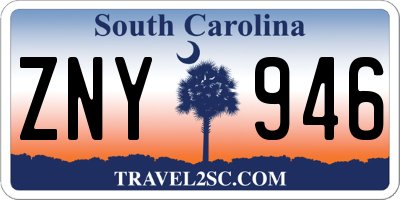 SC license plate ZNY946