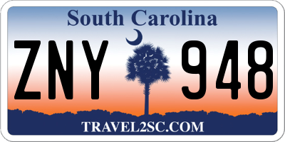 SC license plate ZNY948